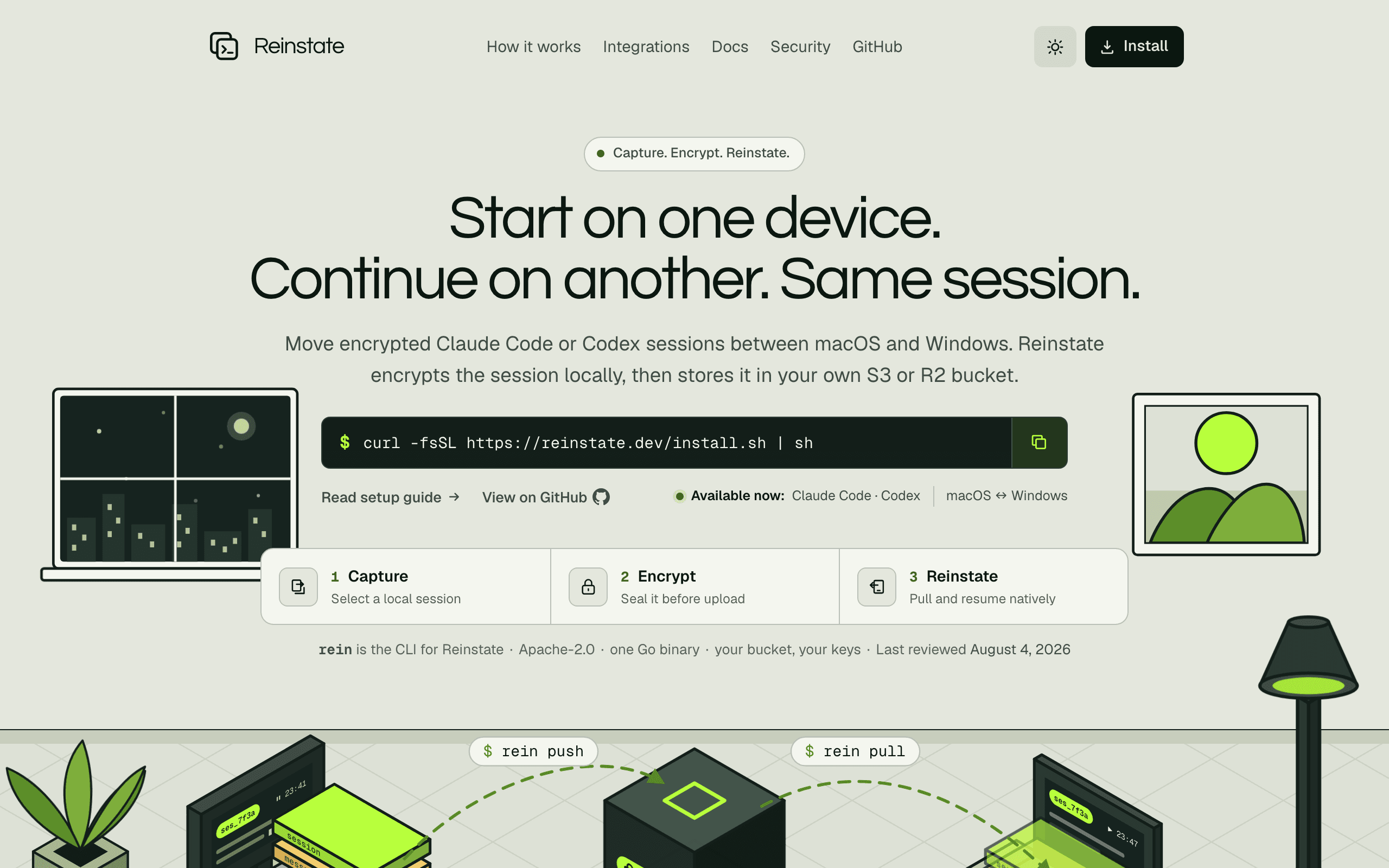 Reinstate interface